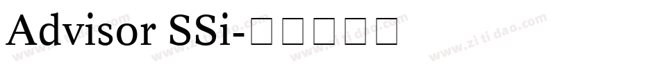 Advisor SSi字体转换